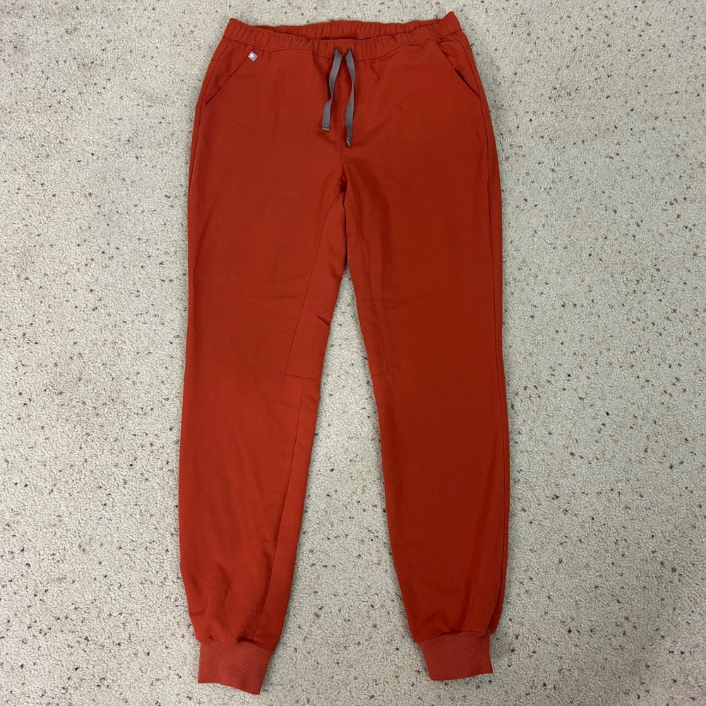 FIGS Jogger Scrub Pants Orange Technical Collection Men's Size Large Tall
